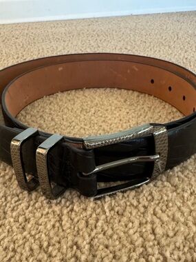 Nike Men’s Black Leather Golf Belt Size 40 NWOT